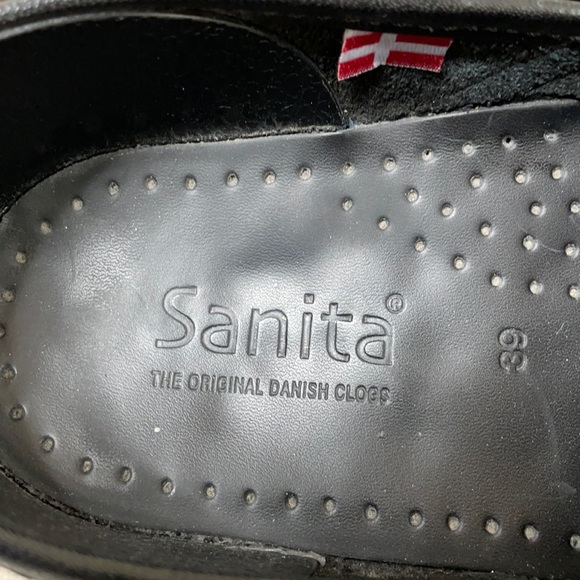 Sanita Agda Floral Textured Comfort Professional Slip On Shoes Black 39 (US 8) - Picture 7 of 10